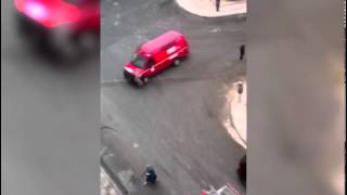 الشريط الأصلي بدهس سيدة من قبل سيارة الإسعاف