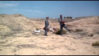 مراسيم انتشال العلم المغربي من المزبلة ، تحية للدرك