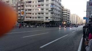 Le Roi Mohamed 6 avec François Hollande - Tanger