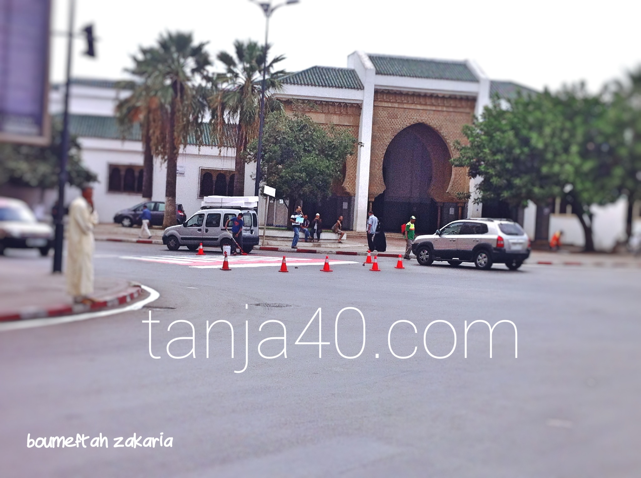 صباغة الشوارع، ظاهرة موسمية تزين شوارع طنجة + صور
