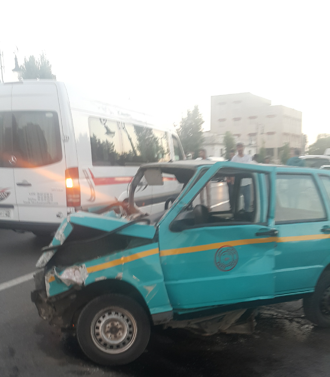 حادثة سير خطيرة بشارع مولاي رشيد بطنجة