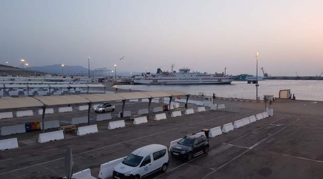 عودة حركة بميناء طنجة المتوسطي الى حالتها الطبيعية