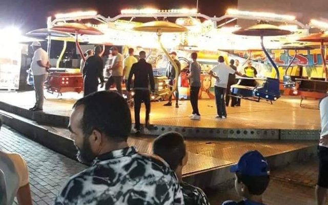 سقوط آلة ألعاب يخلف 20 مُصابا بفضاء للألعاب بطنجة 