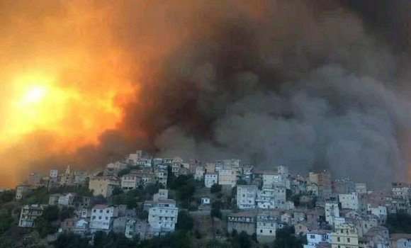 ارتفاع حصيلة ضحايا حرائق الغابات في منطقة القبائل والجزائر تعلن الحداد لمدة 3 أيام