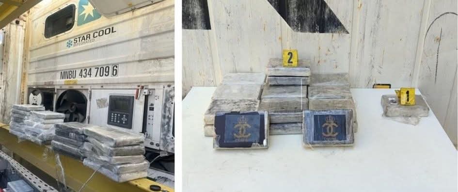 طنجة: أمن مفوضية الميناء المتوسطي يجهض عملية تهريب شحنة كوكايين خام!