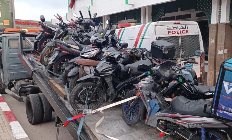 طنجة: حملات أمنية مكثفة لضبط الدراجات النارية المخالفة لقانون السير