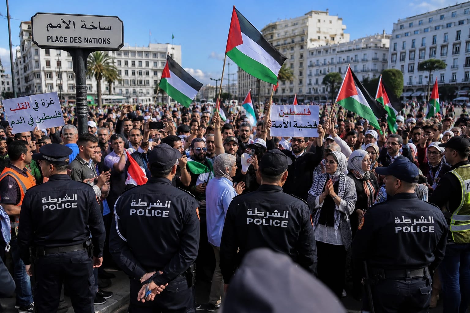 فعاليات حقوقية وجمعوية وإعلامية بطنجة تنتقد تكرار الوقفات بساحة الأمم وتدعو إلى احترام إلى النظام العام .