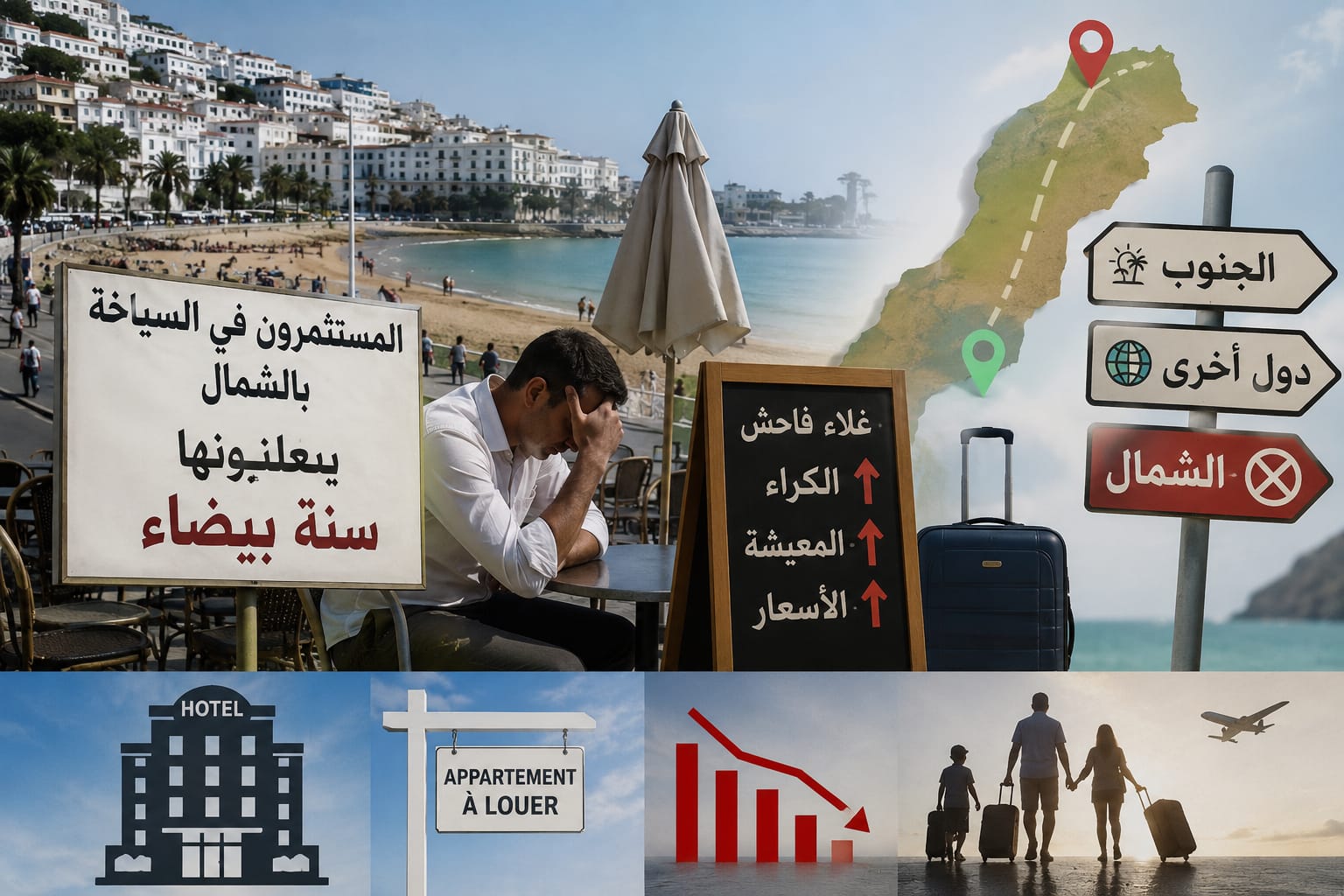 المستثمرون في القطاع السياحي بالشمال يدقون ناقوس الخطر... موسم صيفي باهت ومخاوف من