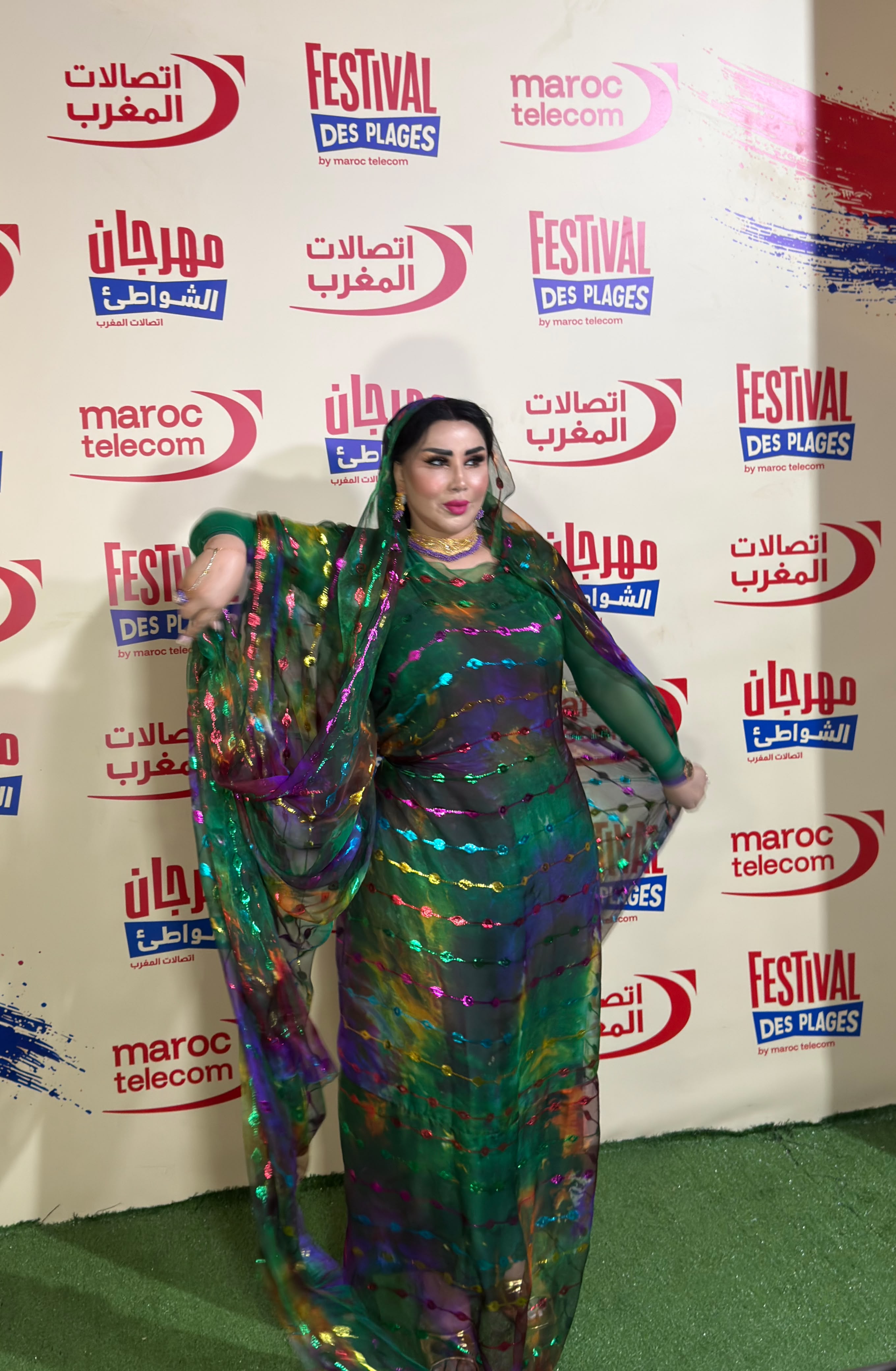 سعيدة شرف تجدد لقاءها بجمهور الحسيمة في اليوم الرابع من مهرجان اتصالات المغرب